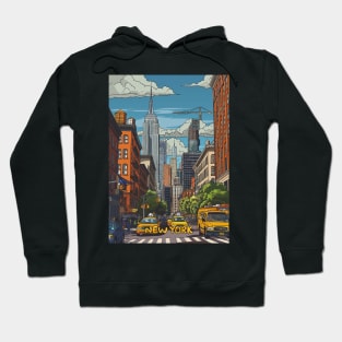 NewYork Cartoon Style Hoodie